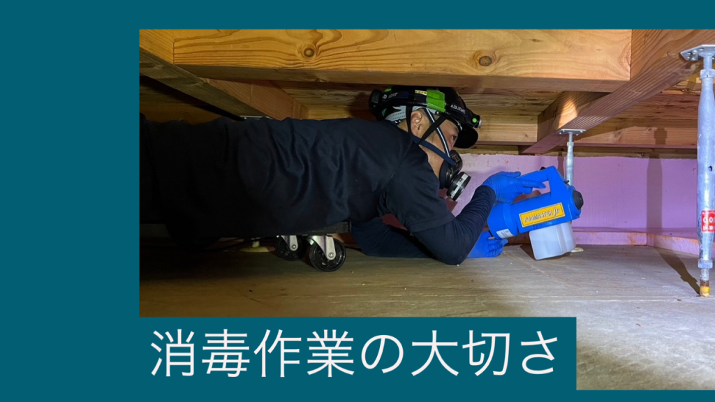 消毒作業の大切さ